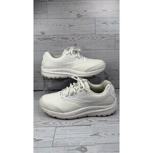 Brooks Addiction Walker 2 Womens Sz 10 White Athletic Leather AntiSlip Shoes #75